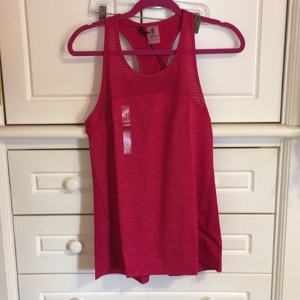 Pink workout tank top